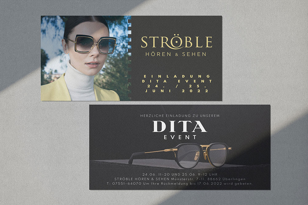 Einladungskarte im Corporate Design Tübingen